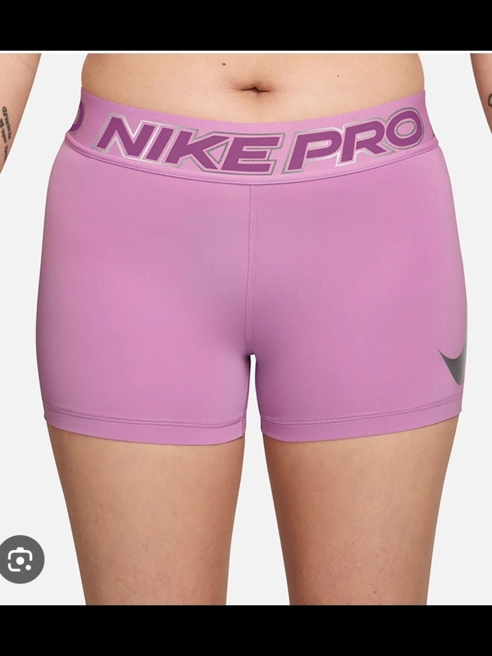 NWT Nike Pro Women's Lavender Compression Bike Shorts Size XL